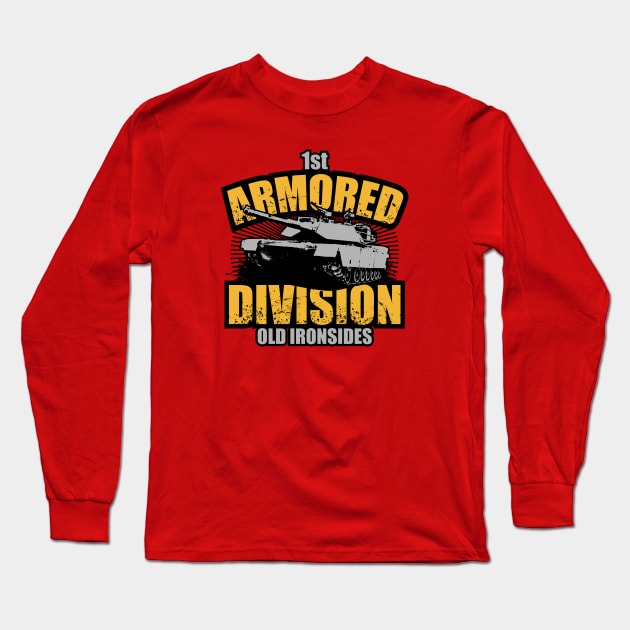 1st Armored Division Long Sleeve T-Shirt by TCP